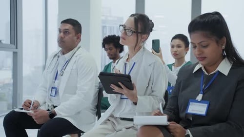 Medical Professionals Attend Corporate Meeting