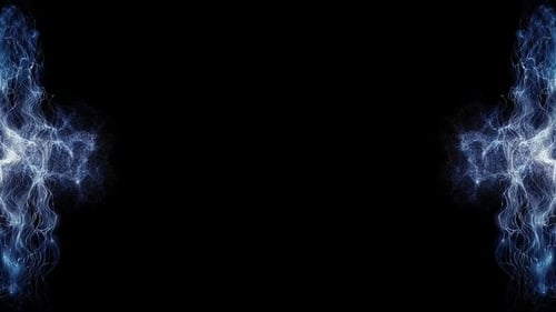 Dynamic Glowing Abstract Energy Lines Particle Flow