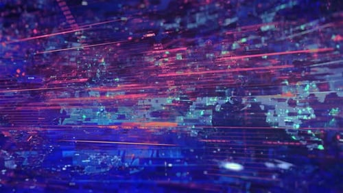 Abstract Technology News Broadcast Data Stream Background