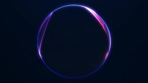 Dynamic Neon Light Ring Reveal Animation