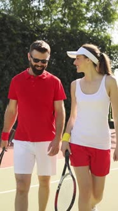 A Dynamic Tennis Duo Is All Set and Excited for Their Upcoming Match on the Court Soon