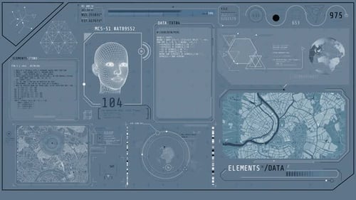 Hightech Dashboard with Recognition and Location Tracking Features