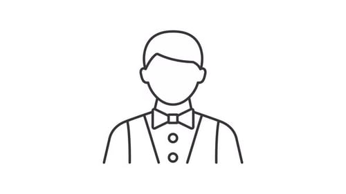 Waiter line animation