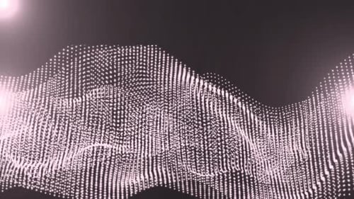 Abstract digital particle wave and lights background. 3783