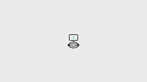 Flat Design Typing Indicator with Speech Bubble Animation