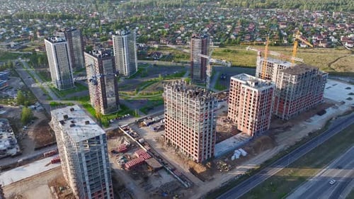 Construcción de edificios actualmente en fase de desarrollo