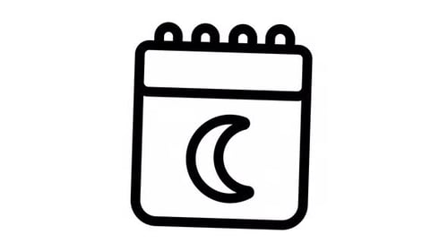 Ramadan Calendar Icon Animation