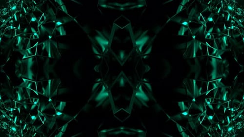 Turquoise Glass Shimmering Kaleidoscope Background Vj Loop In 4K