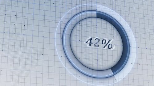 Beweglicher Kreis wartet auf Ladeanimation