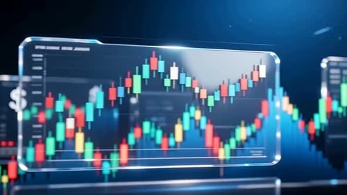3D Bar Charts, Increasing Coin Stacks, Upward Trend Arrow, Digital Infographics