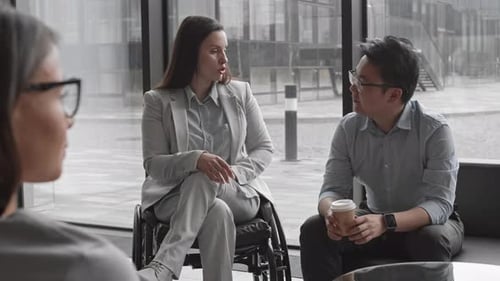 Inclusive Business Meeting in Modern Office