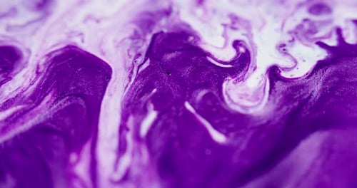 Paint Drip Glitter Ink Spill Violett/Weiß, Mix Wave