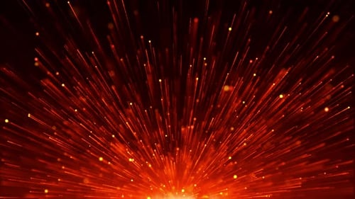 Energetic Red Light Rays Abstract Background