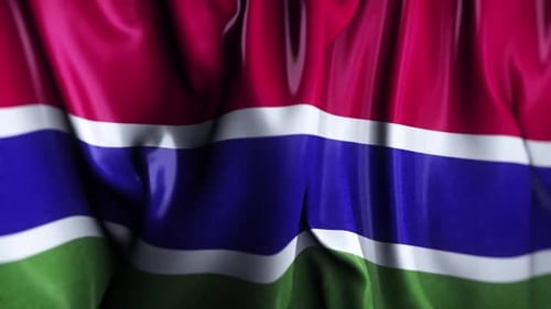 Gambia Waving Flag
