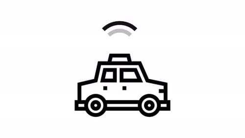 animation d'icônes de ligne wifi