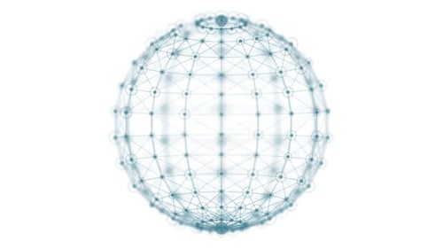 Digitales sphärisches Netzwerkdesign von Plexus