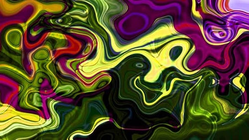 Abstract Fluid Wavy Colorful Background Motion