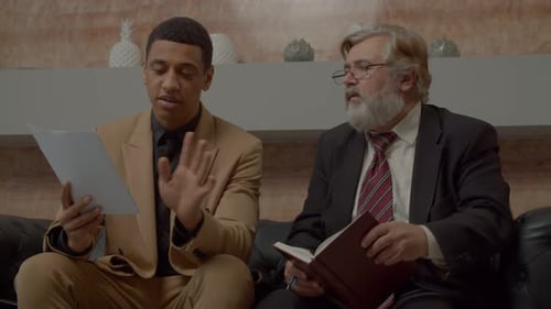 Successful Diverse Multiracial Businessmen Working on Business Project at Office