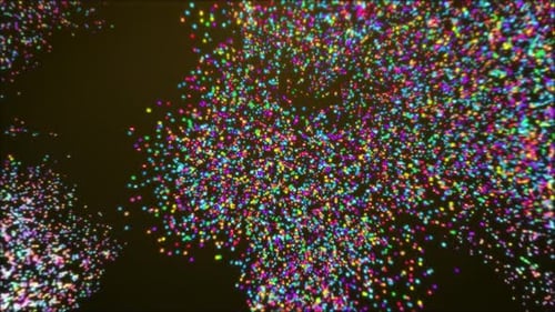 Modern Social Media Icons Particle Animation and World Map Reveal