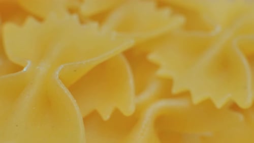 Macro Shot of Bow Tie Pasta