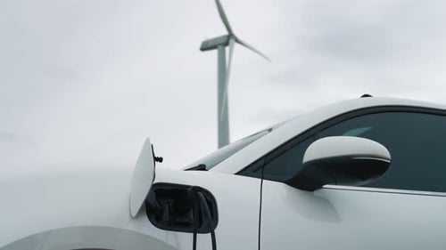 Progressive Combination of EV Car Charging Station and Wind Turbine