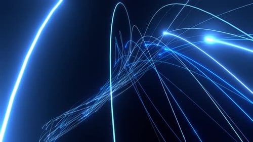 Glowing Data Lines spiral curve background