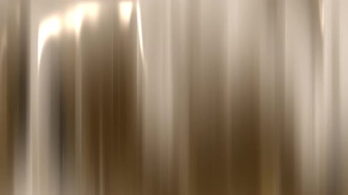 Fließende metallische Vorhänge: abstrakte Animation in Bronze und Beige