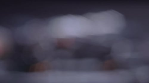 Verschwommener Hintergrund mit Blasen und Bokeh-Lichtern. - Makro