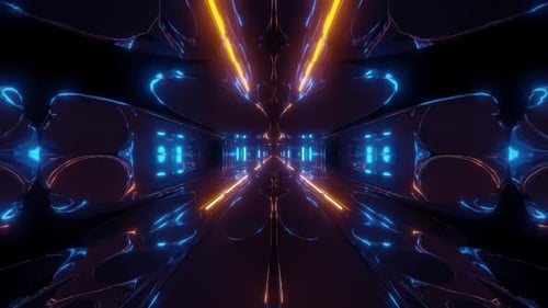 Bright Colorful Loop Tunnel