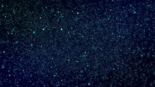 Sparkling Blue Green Particles Loop Motion Background