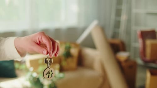 Real Estate Home Keys Closeup Buying Flat Apartment Property Purchasing