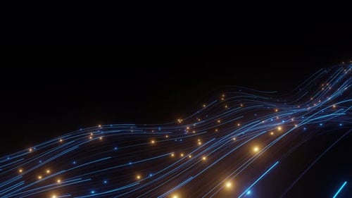 internet speed line wave animate network background