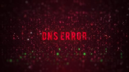 Digital Glitch Text Reveal in Binary Code Style