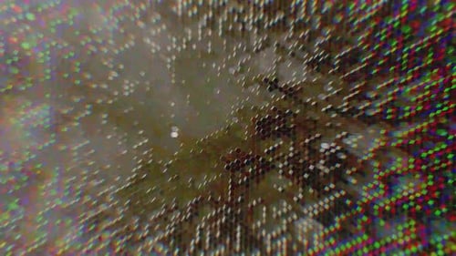 3 D Animated Colorful Changing Hexagon Background. 4 K