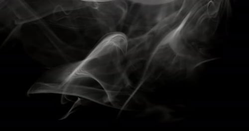 Ethereal White Smoke In Motion