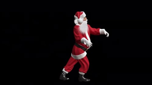 Santa Claus Walking Animation for Christmas Projects