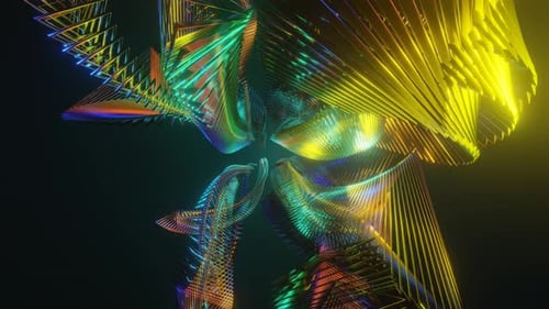 Multicolor Strobe Trippy Pattern Animation Visual 3D Mandala Spiritual Tunnel with Sacred Geometry