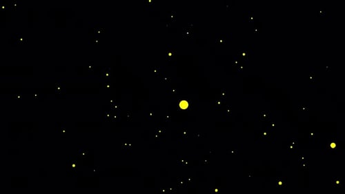 Blooming Fire Flies Video with Alpha Channel