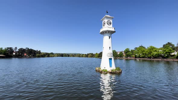 The Scott Memorial Clock Tower Roath Park Cardiff Wales, Holidays Stock ...