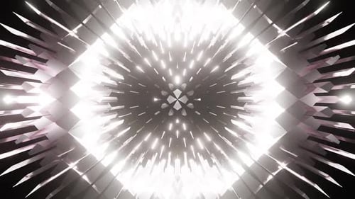 Silver Vj Loop Kaleidoscope Background For Party HD