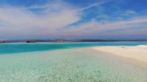 Heavenly Place To Relax. Maldives. White Sand Beach. Blue Ocean
