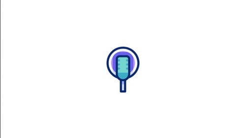 Icono animado de micrófono