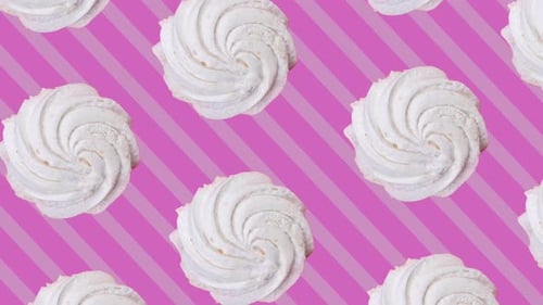 Sweet Marshmallow Pattern Loop Animation