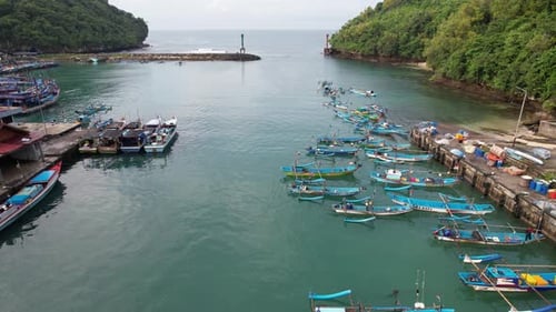 Fischereihafen von Sadeng Beach