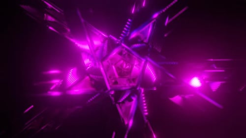 Strobe Rotating Star Shape Background VJ Loop
