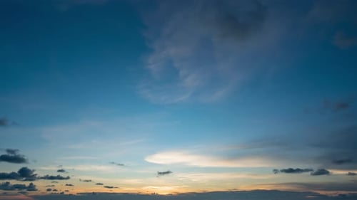 Serene Sunset Sky Time Lapse