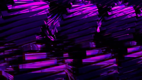 Abstract Purple Magenta Geometric Shiny Shards Background Loop