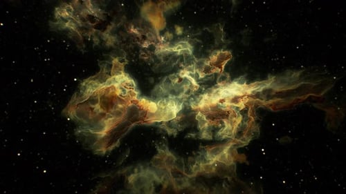 Abstract Cosmic Nebula and Stars Loop Background