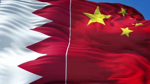 Bandera de Bahrein y China