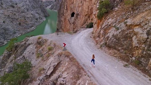 Endurance Run in Rocky Landscape